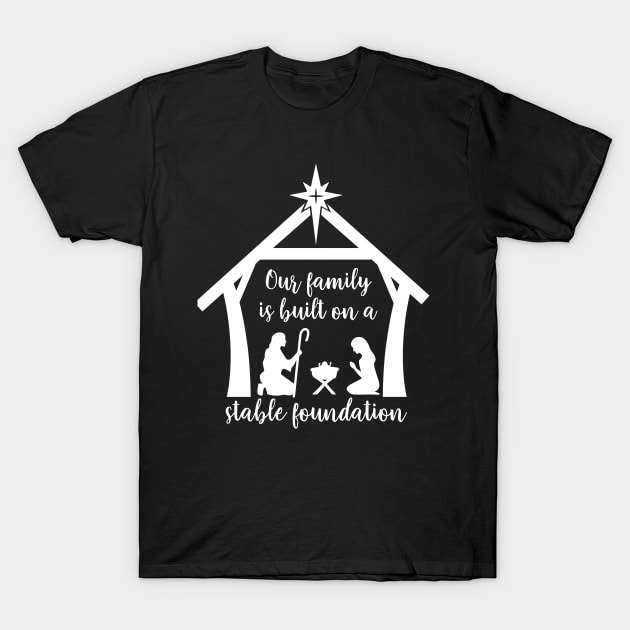 Christmas Nativity, True Story Nativity, Family believes in Jesus,  Bethlehem, Holy night, Christmas Shirt, Christian T-Shirt by Sapfo